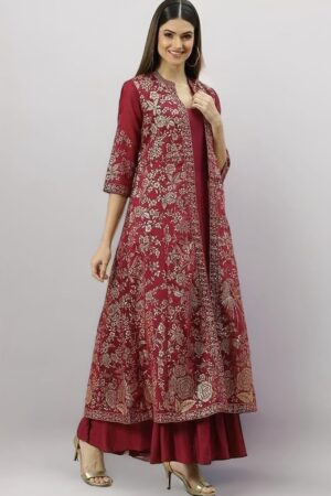 BIBA Solid Polyester Straight Fit Womens Kurta